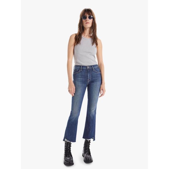 NWT Mother The Insider Crop Step Fray In Girl Crush Size 23